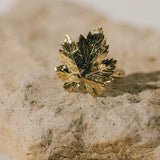 Maxi Bague Héra Or Feuille Ajustable Bagues Monsieur Simone