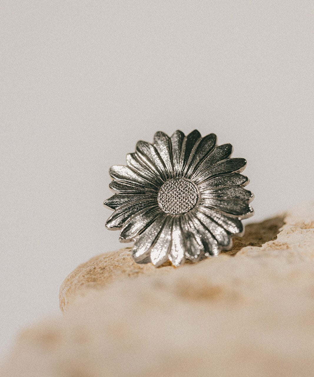 Maxi Bague Maïa Argent Fleur Ajustable Bagues Monsieur Simone