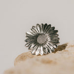 Maxi Bague Maïa Argent Fleur Ajustable Bagues Monsieur Simone