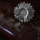 Maxi Bague Maïa Argent Fleur Ajustable Bagues Monsieur Simone