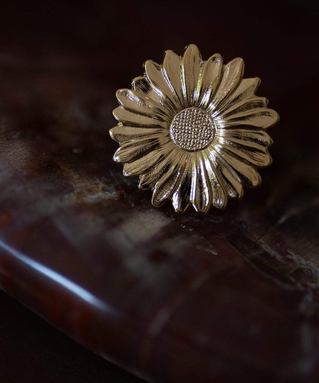 Maxi Bague Maïa Or Fleur Ajustable Bagues Monsieur Simone
