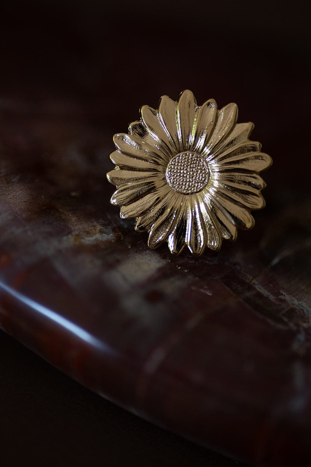 Maxi Bague Maïa Or Fleur Ajustable Bagues Monsieur Simone