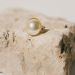 Maxi Bague Nélya Or Perle Ajustable Bagues Monsieur Simone