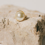 Maxi Bague Nélya Or Perle Ajustable Bagues Monsieur Simone