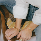 Maxi Bague Nélya Or Perle Ajustable Bagues Monsieur Simone