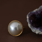 Maxi Bague Nélya Or Perle Ajustable Bagues Monsieur Simone