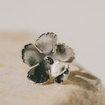 Maxi Bague Orphée Argent Fleur Ajustable Bagues Monsieur Simone