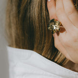 Maxi Bague Orphée Or Fleur Ajustable Bagues Monsieur Simone