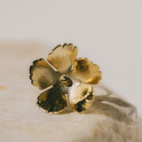 Maxi Bague Orphée Or Fleur Ajustable Bagues Monsieur Simone