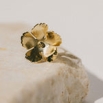 Maxi Bague Orphée Or Fleur Ajustable Bagues Monsieur Simone