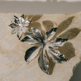 Maxi Barrette Chloris Argent Fleurs Accessoires Monsieur Simone