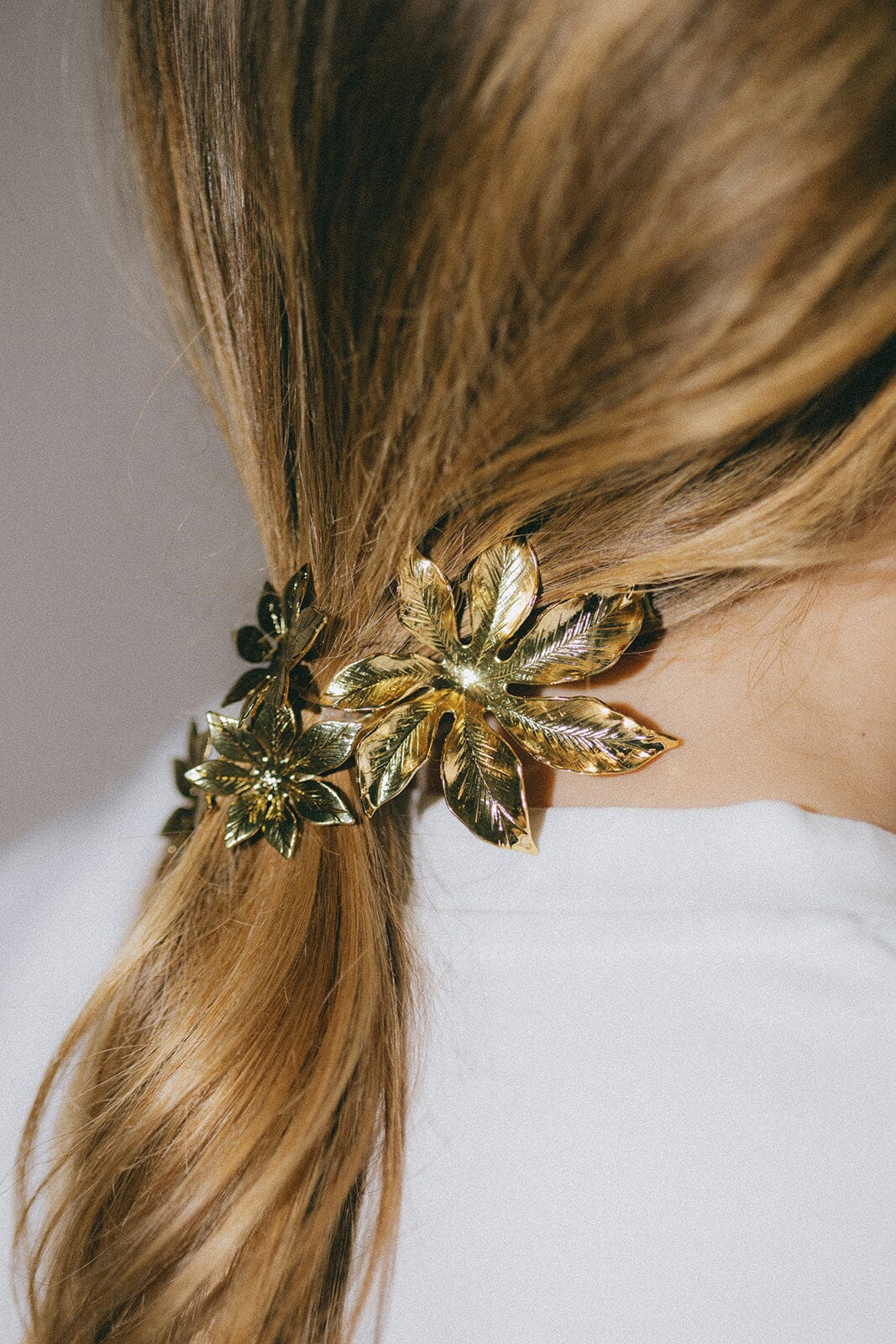 Maxi Barrette Chloris Or Fleurs Accessoires Monsieur Simone