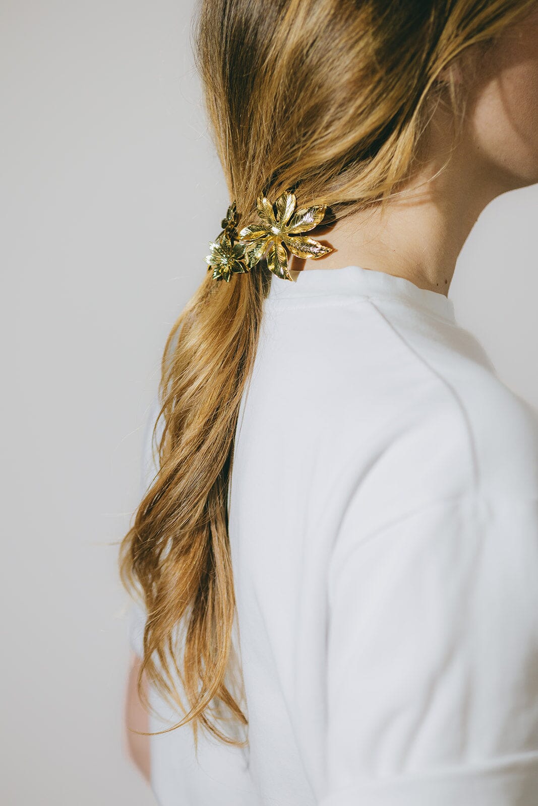 Maxi Barrette Chloris Or Fleurs Accessoires Monsieur Simone