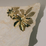 Maxi Barrette Chloris Or Fleurs Accessoires Monsieur Simone