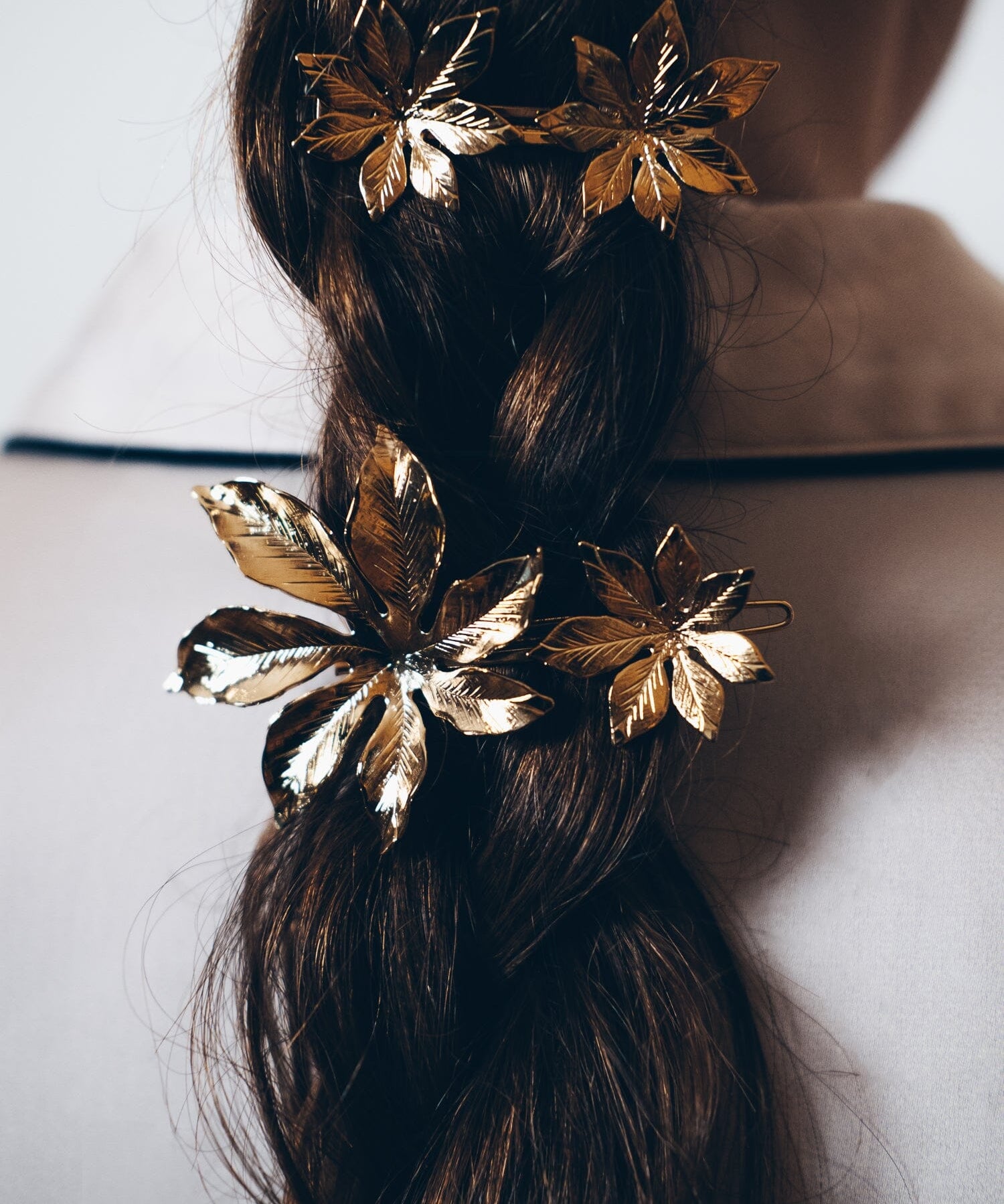 Maxi Barrette Chloris Or Fleurs Accessoires Monsieur Simone