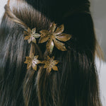 Maxi Barrette Chloris Or Fleurs Accessoires Monsieur Simone