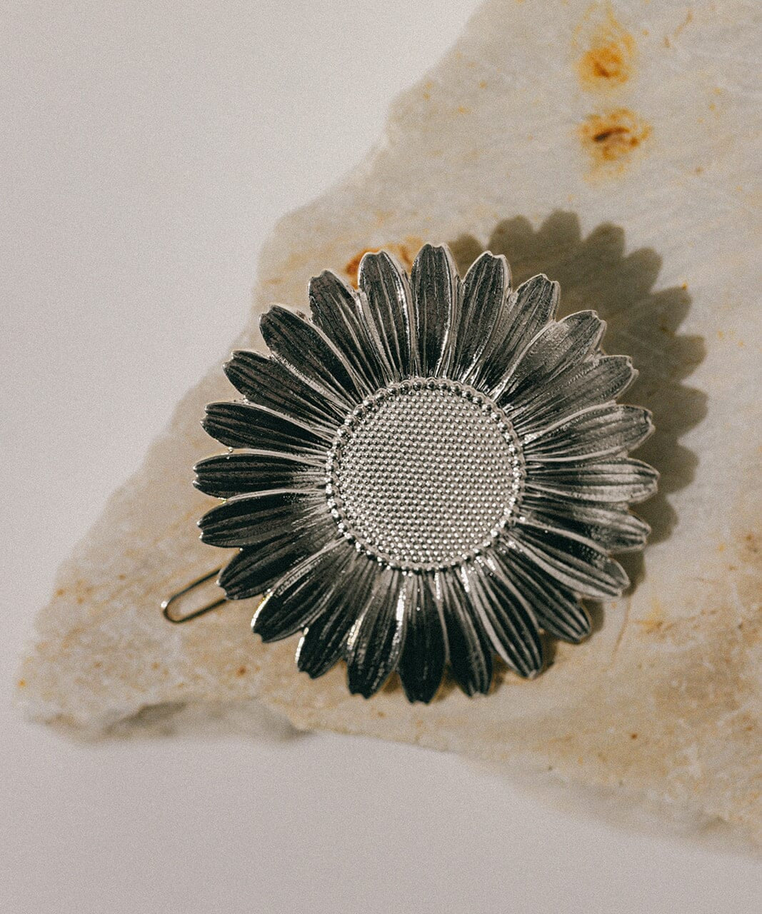 Maxi Barrette Maïa Argent Fleur Accessoires Monsieur Simone