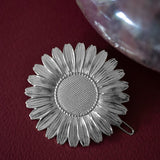 Maxi Barrette Maïa Argent Fleur Accessoires Monsieur Simone