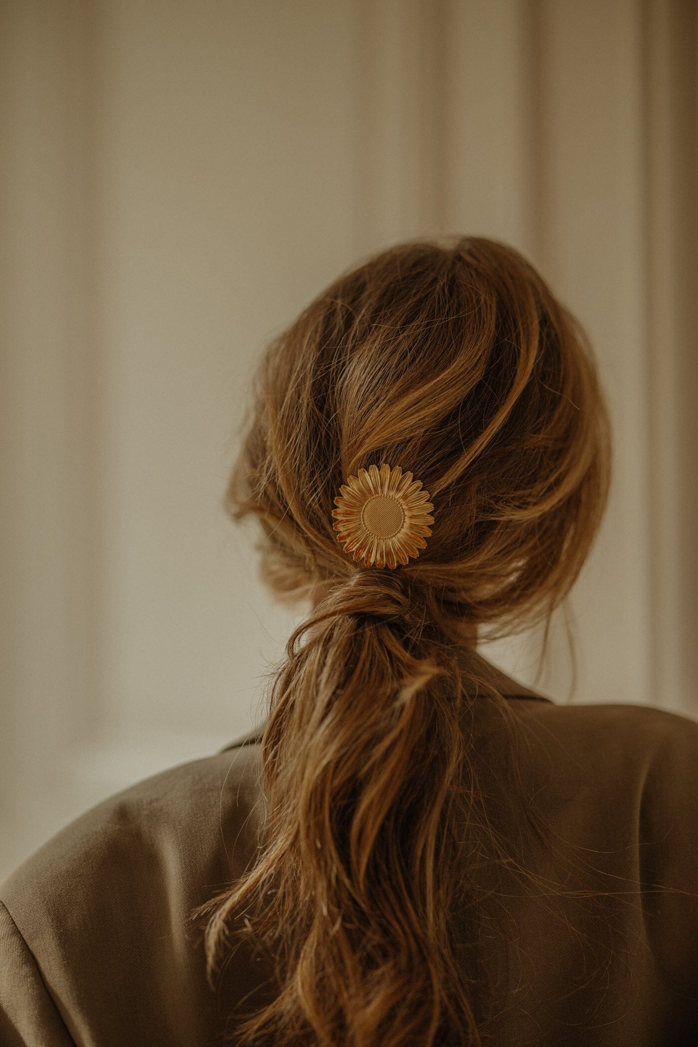 Maxi Barrette Maïa Argent Fleur Accessoires Monsieur Simone