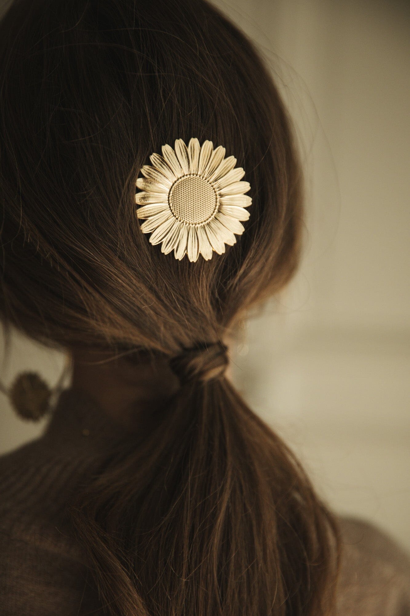 Maxi Barrette Maïa Or Fleur Accessoires Monsieur Simone