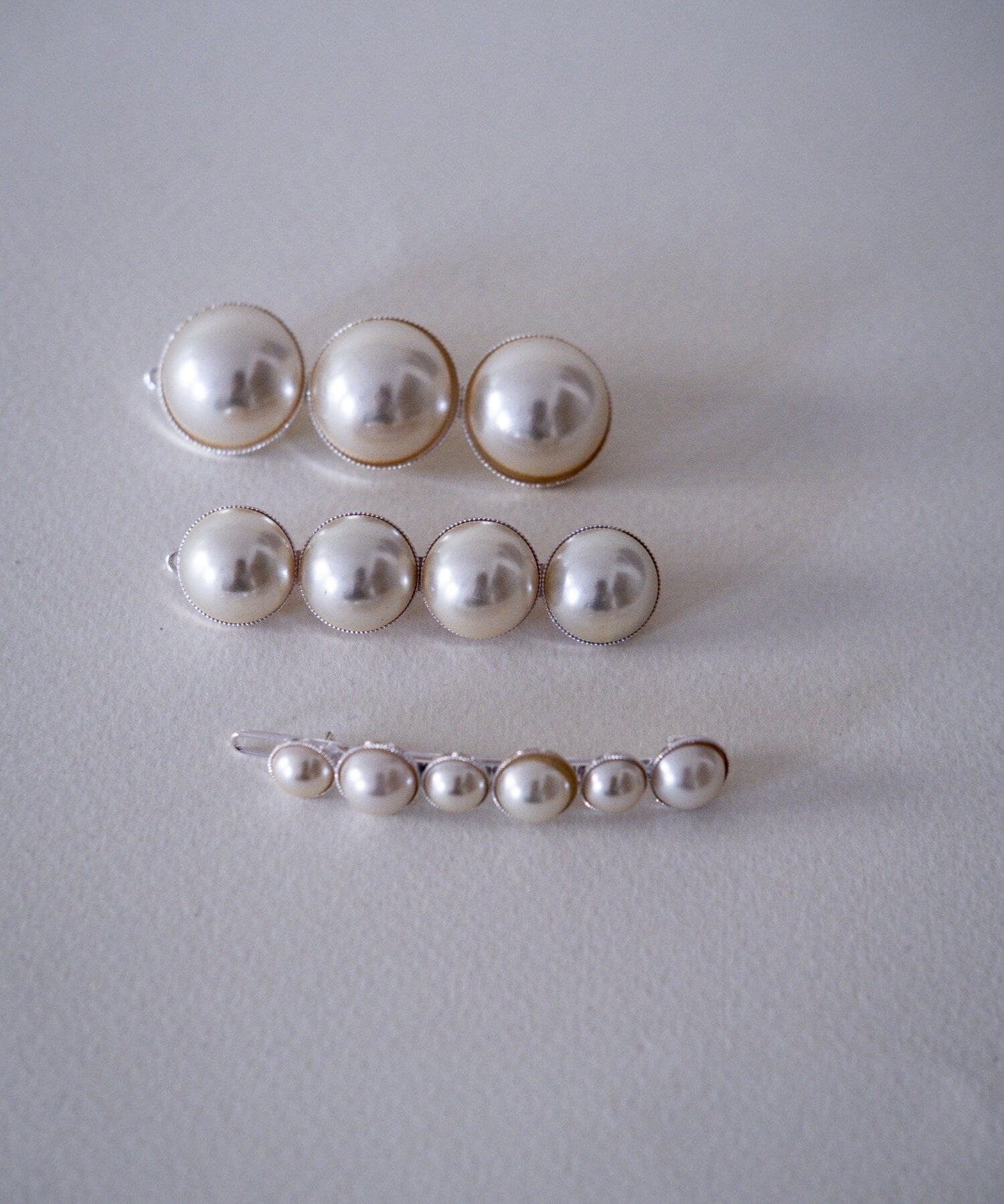 Maxi Barrette Nélya Argent Perles Accessoires Monsieur Simone