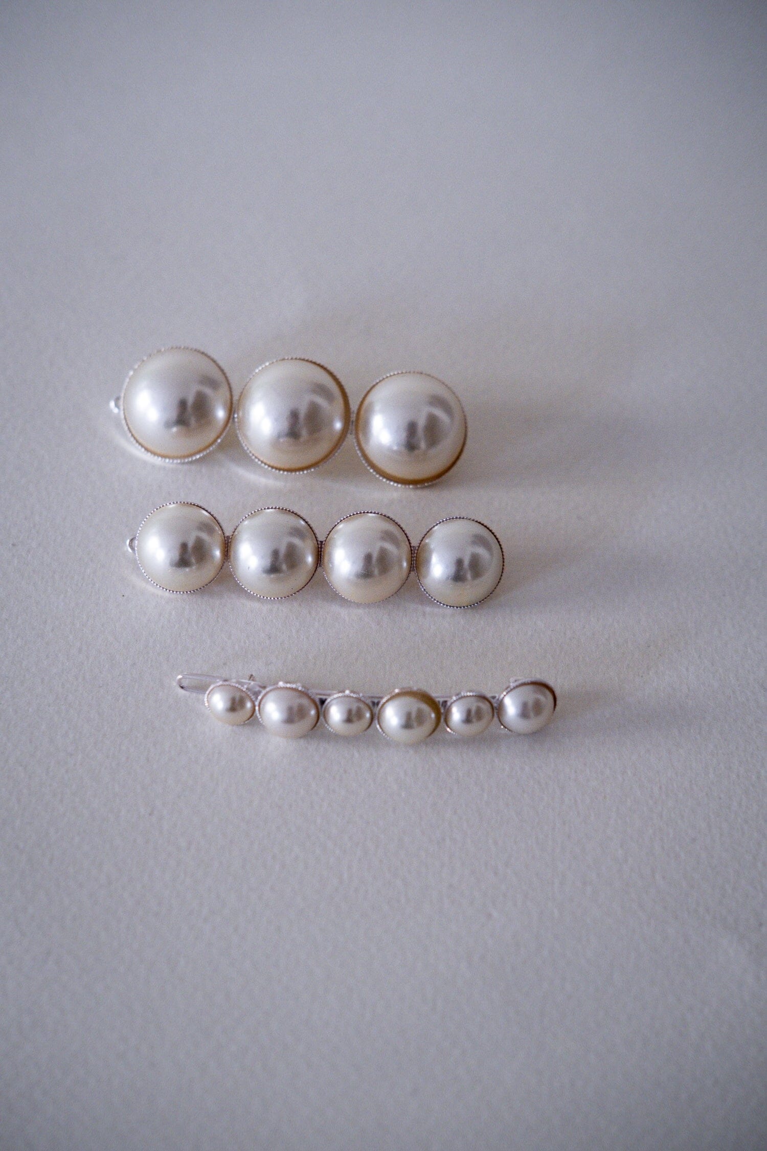 Maxi Barrette Nélya Argent Perles Accessoires Monsieur Simone