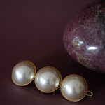Maxi Barrette Nélya Or Perles Accessoires Monsieur Simone
