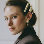 Maxi Barrette Nélya Or Perles Accessoires Monsieur Simone