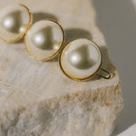 Maxi Barrette Nélya Or Perles Accessoires Monsieur Simone