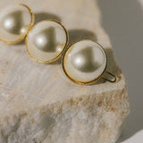 Maxi Barrette Nélya Or Perles Accessoires Monsieur Simone