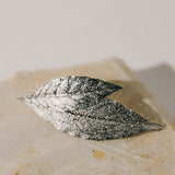 Maxi Barrette Thalie Argent Feuilles Accessoires Monsieur Simone