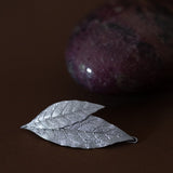 Maxi Barrette Thalie Argent Feuilles Accessoires Monsieur Simone