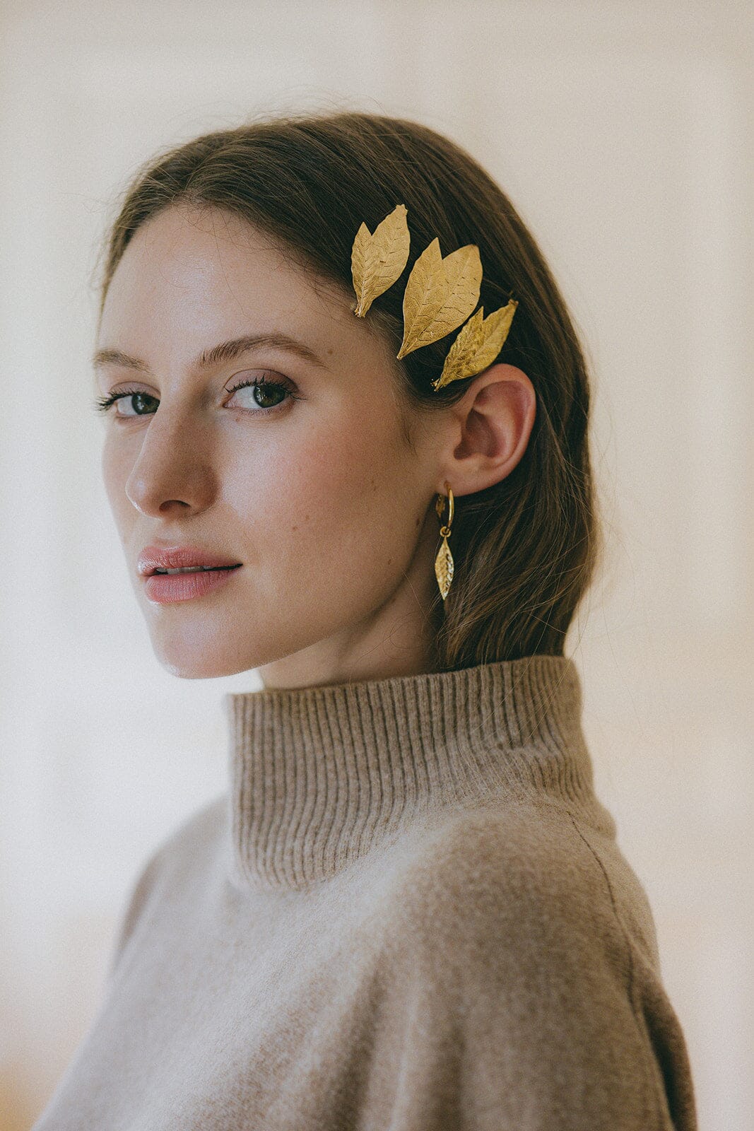 Maxi Barrette Thalie Argent Feuilles Accessoires Monsieur Simone