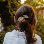 Maxi Barrette Thalie Or Feuilles Accessoires Monsieur Simone