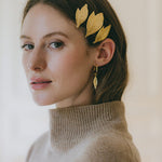 Maxi Barrette Thalie Or Feuilles Accessoires Monsieur Simone