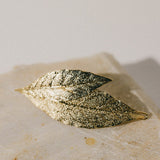 Maxi Barrette Thalie Or Feuilles Accessoires Monsieur Simone