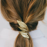 Maxi Barrette Thalie Or Feuilles Accessoires Monsieur Simone