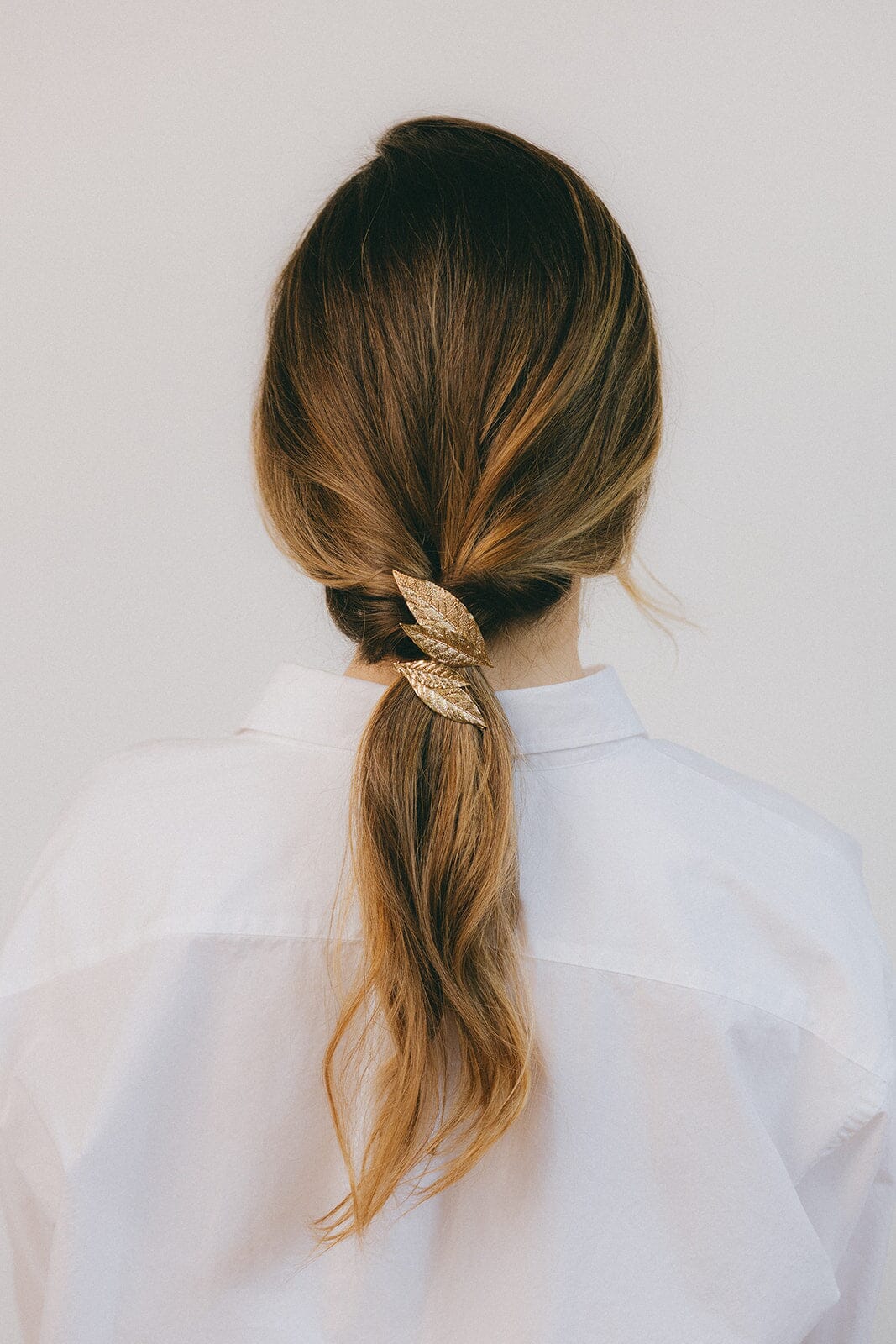 Maxi Barrette Thalie Or Feuilles Accessoires Monsieur Simone