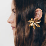 Maxi Boucles d'Oreilles Puces Chloris Argent Fleurs Boucles d'Oreilles Monsieur Simone