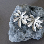 Maxi Boucles d'Oreilles Puces Chloris Argent Fleurs Boucles d'Oreilles Monsieur Simone