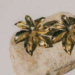 Maxi Boucles d'Oreilles Puces Chloris Or Fleurs Boucles d'Oreilles Monsieur Simone