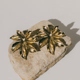 Maxi Boucles d'Oreilles Puces Chloris Or Fleurs Boucles d'Oreilles Monsieur Simone