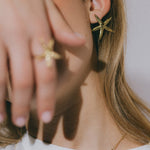 Maxi Boucles d'Oreilles Puces Cléia Argent Étoiles Boucles d'Oreilles Monsieur Simone