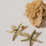 Maxi Boucles d'Oreilles Puces Cléia Or Étoiles Boucles d'Oreilles Monsieur Simone