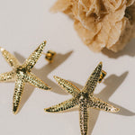 Maxi Boucles d'Oreilles Puces Cléia Or Étoiles Boucles d'Oreilles Monsieur Simone