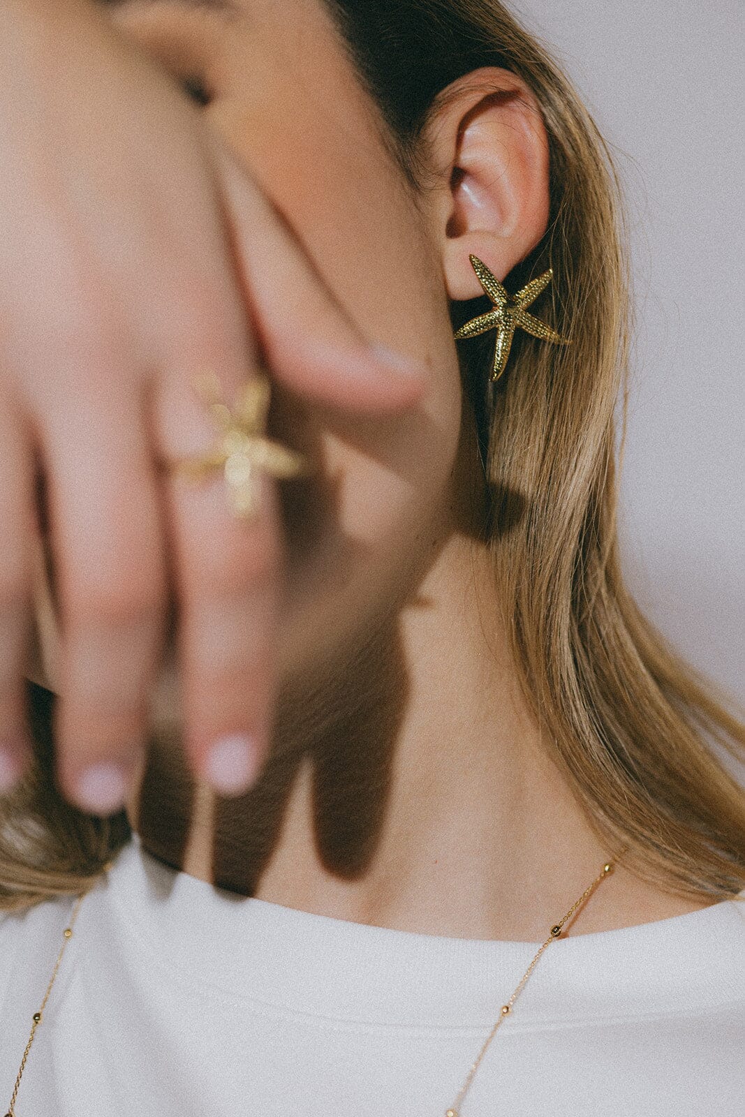 Maxi Boucles d'Oreilles Puces Cléia Or Étoiles Boucles d'Oreilles Monsieur Simone