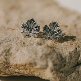 Maxi Boucles d'Oreilles Puces Héra Argent Feuilles Boucles d'Oreilles Monsieur Simone