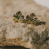 Maxi Boucles d'Oreilles Puces Héra Or Feuilles Boucles d'Oreilles Monsieur Simone