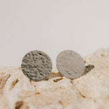 Maxi Boucles d'Oreilles Puces Hestia Argent Ronds Martelés Boucles d'Oreilles Monsieur Simone