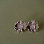 Maxi Boucles d'Oreilles Puces Maïa Argent Fleurs Boucles d'Oreilles Monsieur Simone